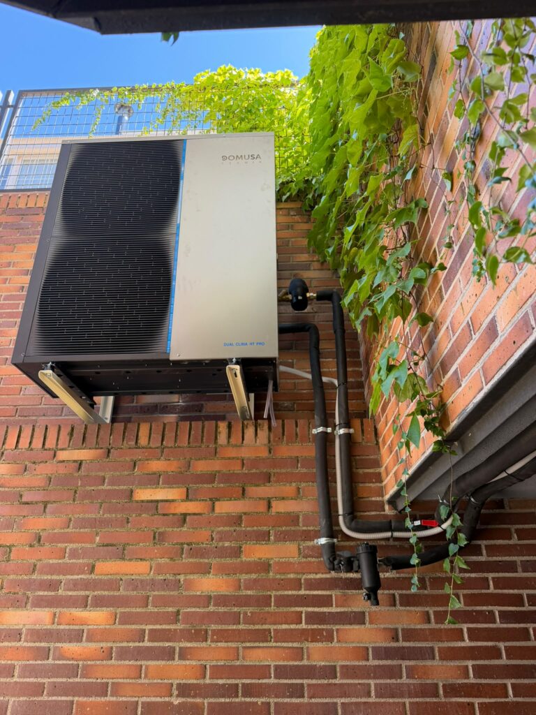 Instalación de Domusa Dual Clima 19kw monofasica en altura